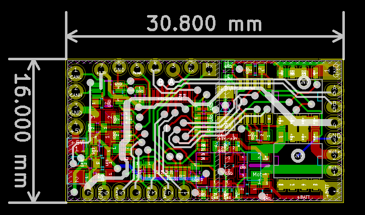 Motor board layout