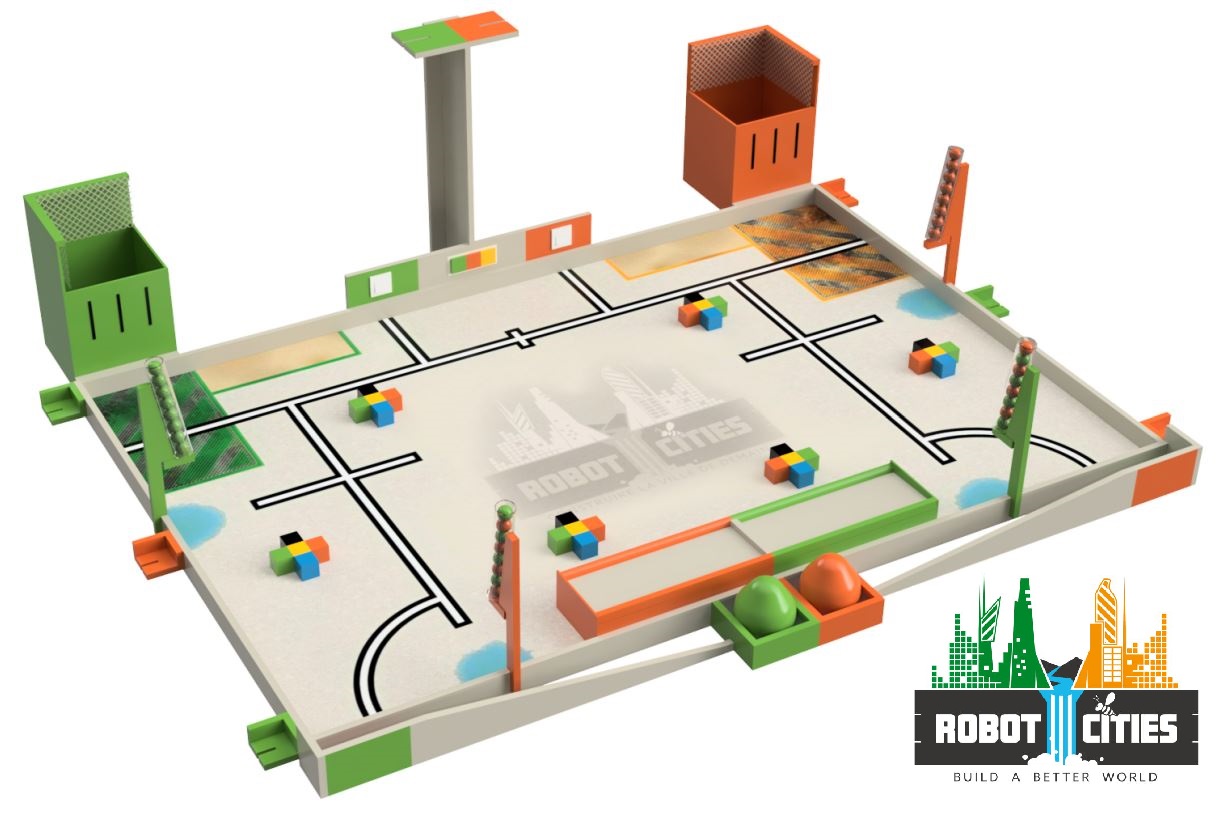 Eurobot 2018: Robot cities game table